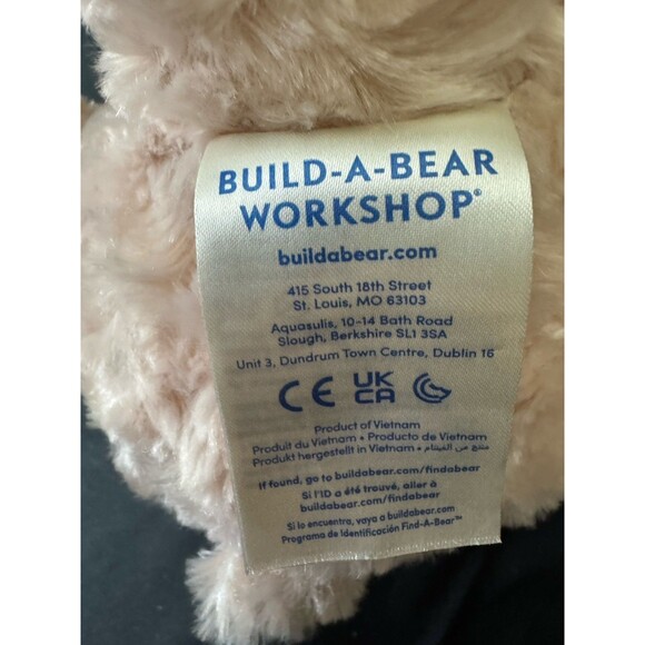 Build A Bear Tan Swirl Happy Hugs Cream Light Brown Teddy Bear Plush 16" “2015” - Picture 5 of 7